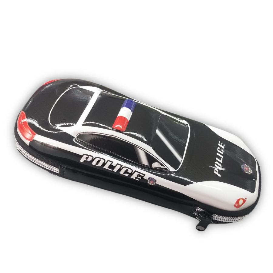 ペンケース 筆箱 ふでばこ 筆入れ ペンポーチ パトカー型 ロゴ 車