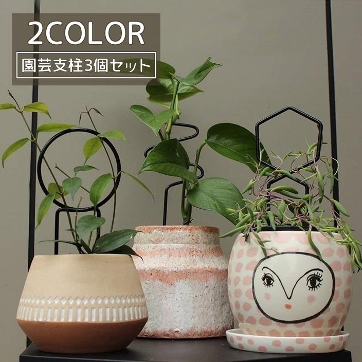 園芸支柱 3個セット 支柱 植物支柱 花支柱 フラワースタンド 屋内 花