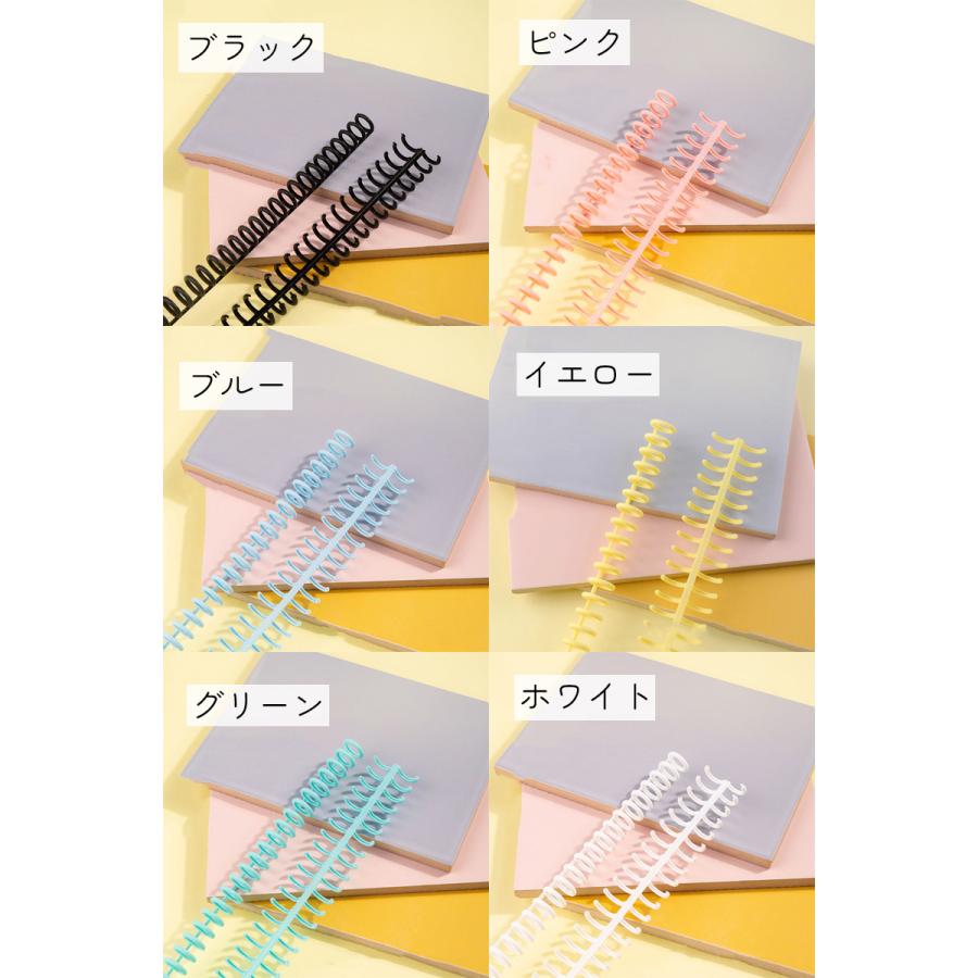 コンポジションブック、リングノート、リングファイル、ルーズリーフ、アメリカ文具 ルーズリーフリング 30穴タイプ 3個セット 文房具 ブラック ホワイト