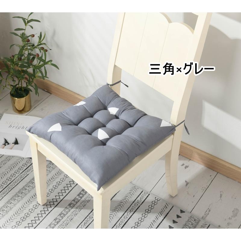 クッション 座布団 チェアパッド インテリア雑貨 スクエア 四角 水玉