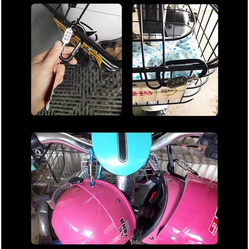 ロック付きカラビナ 暗証番号付きカラビナ カラビナ 防水 ダイヤル式