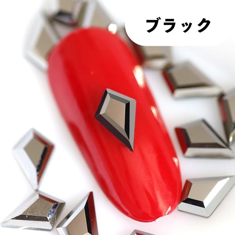 ネイルパーツ 10個セット ダイヤ型 ラインストーン キラキラ 綺麗