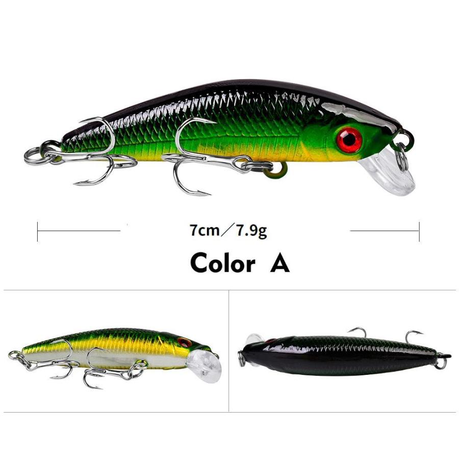 ハードルアー ミノープラグ リップ 小魚デザイン フィッシングルアー