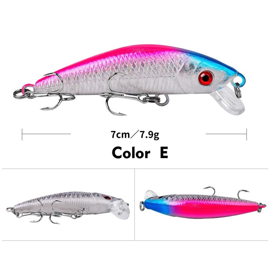ハードルアー ミノープラグ リップ 小魚デザイン フィッシングルアー