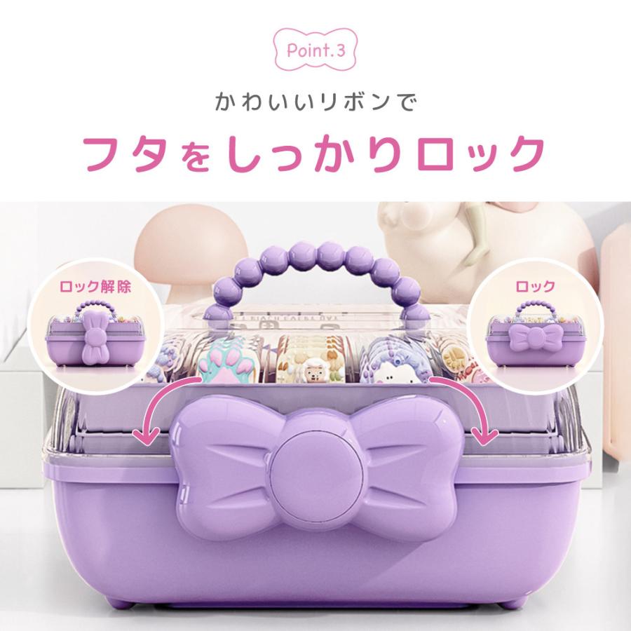 アクセサリーボックス 子供 女の子 3段 大容量 ジュエリーボックス