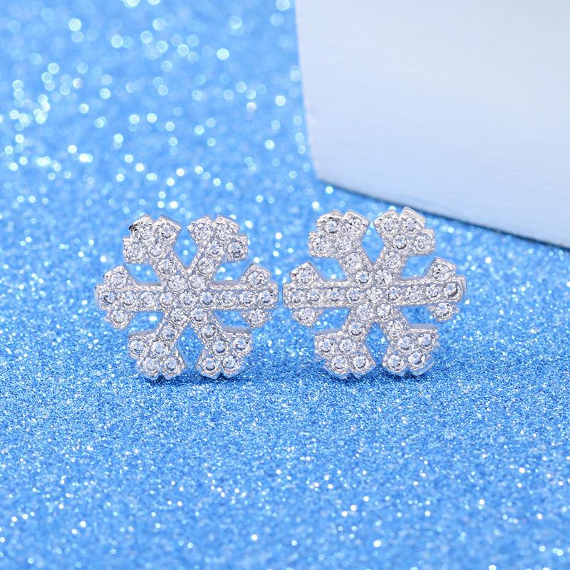 選ぶなら キラキラ シルバー925 ラインストーン 雪の結晶 レディース アクセサリー スタッドピアス ピアス かわいい ギフ パーティー フォーマル おしゃれ ピアス サイズ Www We Job Com