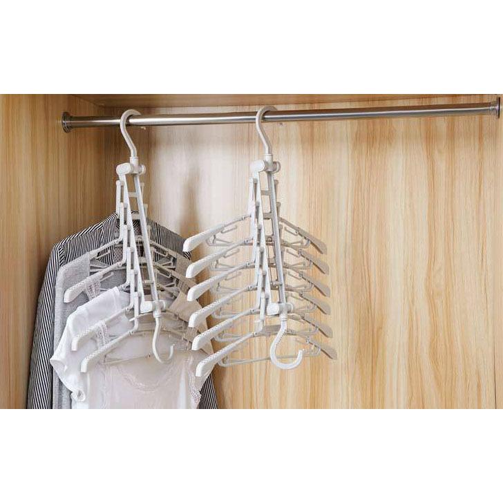 plusnao（プラスナオ） ハンガー 6連 6枚 衣類ハンガー 収納