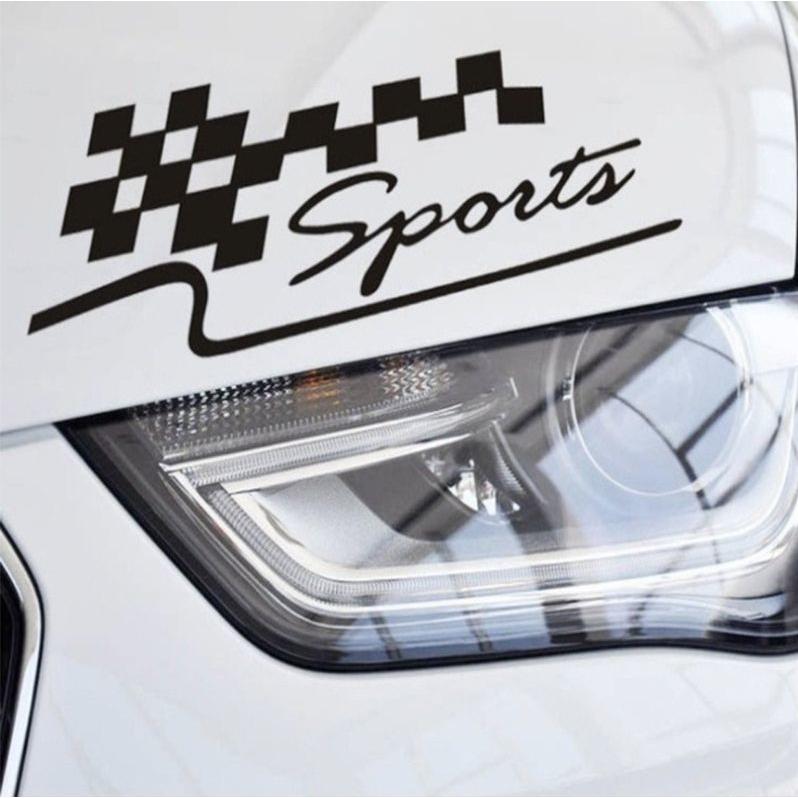 カーステッカー デカール 車用ステッカー ボディステッカー チェック 英字 Sports 全車ステッカー カッティングステッカー 自動車用 車用品 カ Zak プラスナオyahoo 店 通販 Yahoo ショッピング