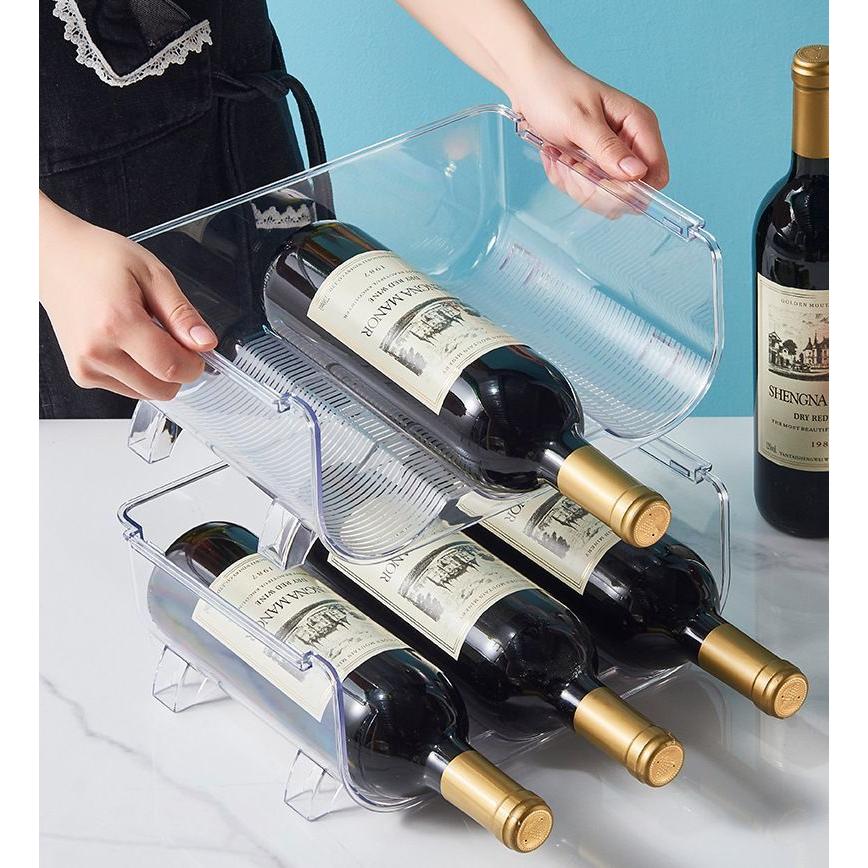 plusnao ワインラック 3本用 ワインボトルホルダー ワイン棚