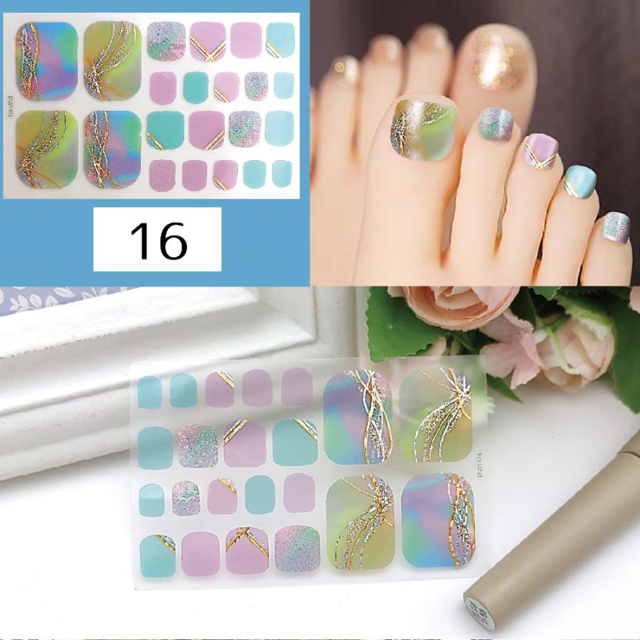 ネイルシール 足用 フットネイル レディース 女性 ネイルアート