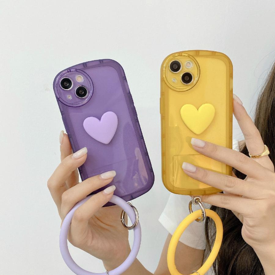 こあ　スマホケース iPhone リストストラップ 楽天市場】スマホケース クリア マルチケース付 ストラップ取付