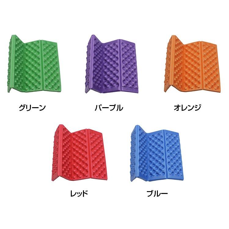 レジャークッション 携帯用クッション お出掛けざぶとん 座布団 マット シートクッション レジャーシート 折り畳み式 登山 山登り スポーツ観戦 レジ|plusnao|02