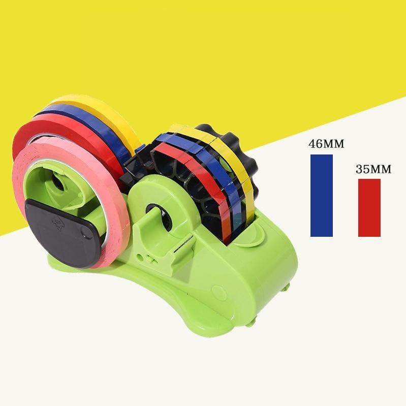 テープカッター 35mm 46mm テープディスペンサー 同じ長さ 一定 裁断