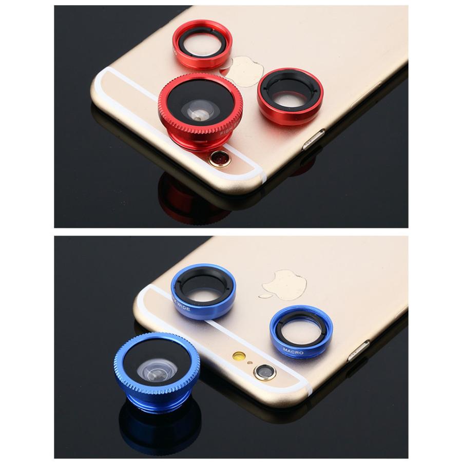 10 in 1 スマホ用カメラレンズ クリップ式 iPhone/Android スマホレンズ クリップ式 スマホ用 カメラレンズ 3in1 魚眼 広角