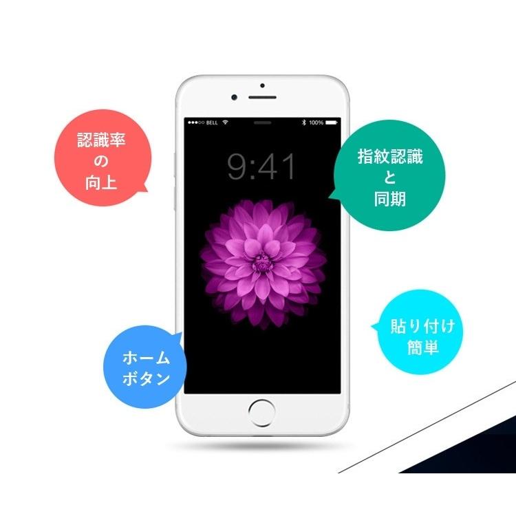 ホームボタンシール 指紋認証 iphone5s se 6 6splus 7 7plus iPad air