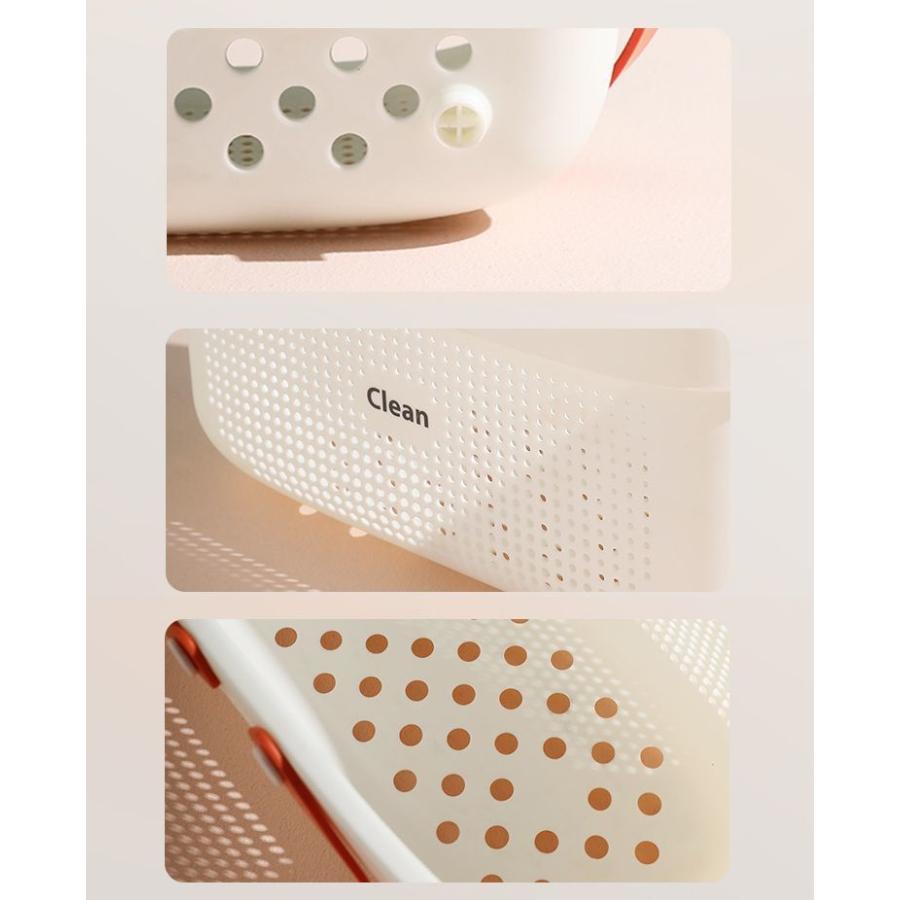 plusnao お風呂バスケット 整理用品 小物入れ バスケット かご