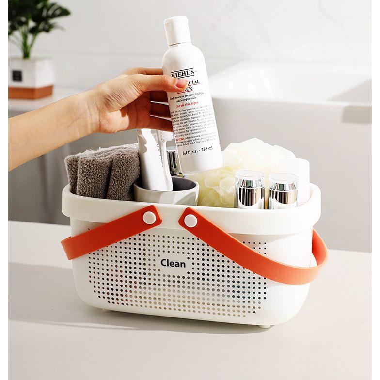 plusnao お風呂バスケット 整理用品 小物入れ バスケット かご