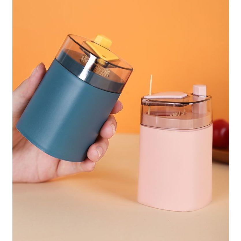 爪楊枝入れ 爪楊枝ホルダー ワンプッシュ式 自動 楊枝入れ つまようじ入れ 楊枝ケース ピックケース 卓上 フタ付き 衛生的 簡単取り出し おしゃれ プラスナオ Paypayモール店 通販 Paypayモール