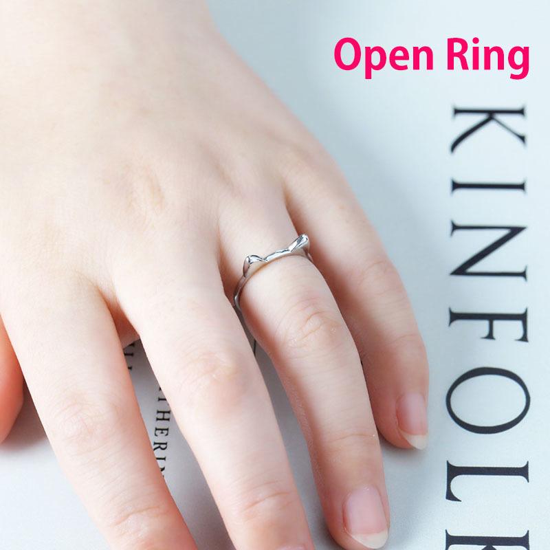 指輪 オープンリング 安いそれに目立つ レディース 女性 アクセサリー かわいい おしゃれ 調節可能 ネコ プレゼント ギフト 猫 フリーサイズ 雑貨0円