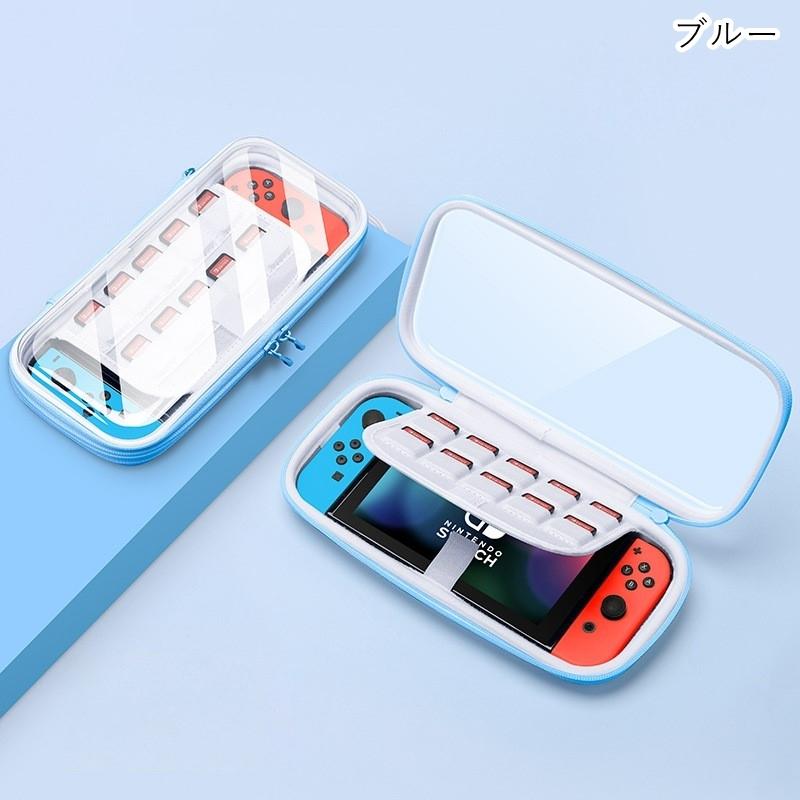 Nintendo Switch 専用ケース ハンドストラップ 有機EL対応 クリア 透明