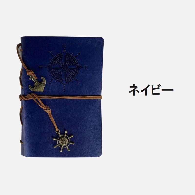 未使用級✨HERMES リングノート メモ帳 レザー ブルー系 手帳 メモ帳 リングノート バインダー A6 6穴 文房具 日記帳 フェイク