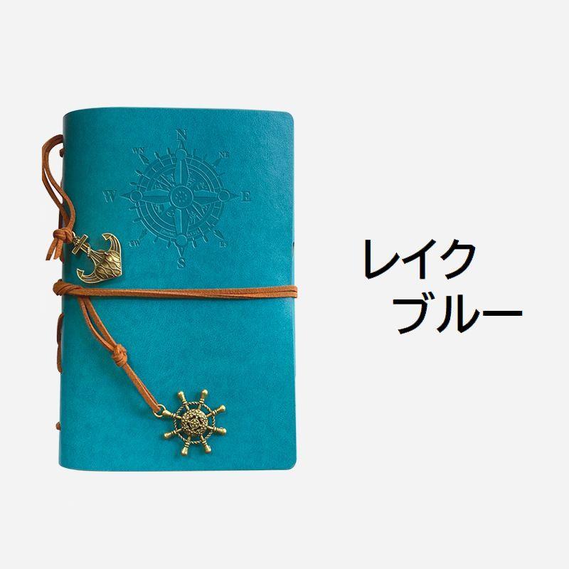 手帳 メモ帳 リングノート バインダー A6 6穴 文房具 日記帳 フェイク