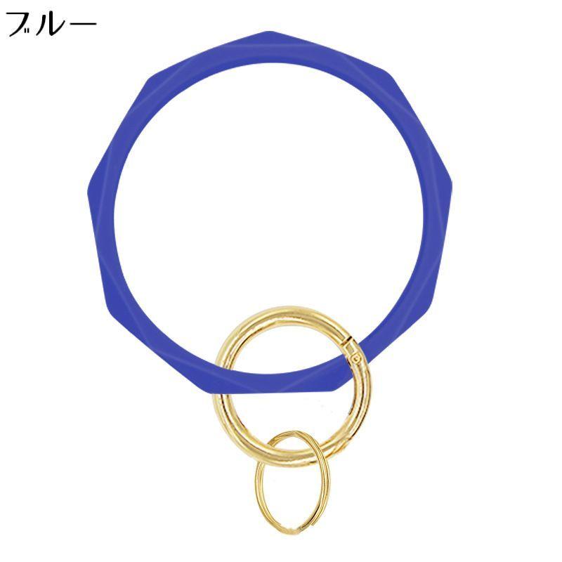 plusnao キーリング キーホルダー ブレスレット バングル