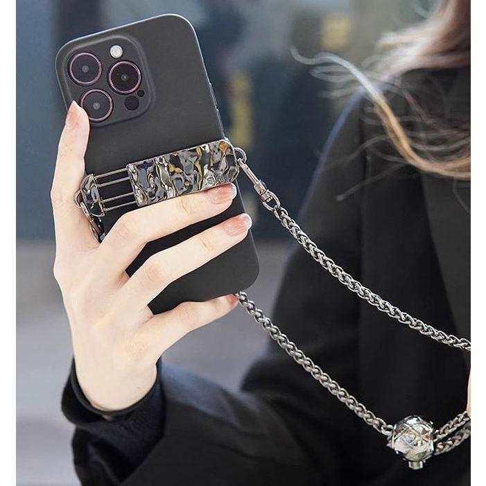 スマホクリップ スマホショルダーストラップ 携帯 調整可 ホルダー