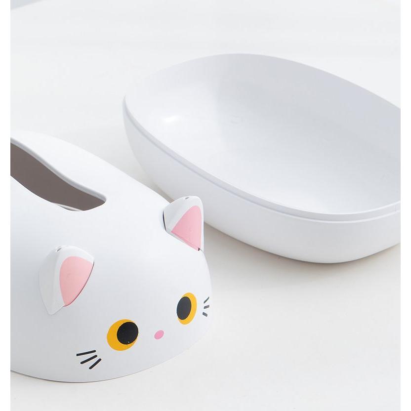 plusnao（プラスナオ） ティッシュケース ネコ 猫 かわいい ティッシュ