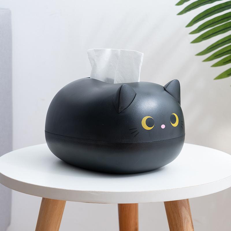 plusnao（プラスナオ） ティッシュケース ネコ 猫 かわいい ティッシュ