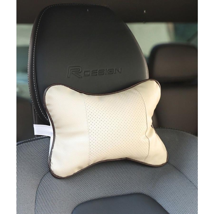 ネックパッド ヘッドレスト ネッククッション ネックピロー PUレザー
