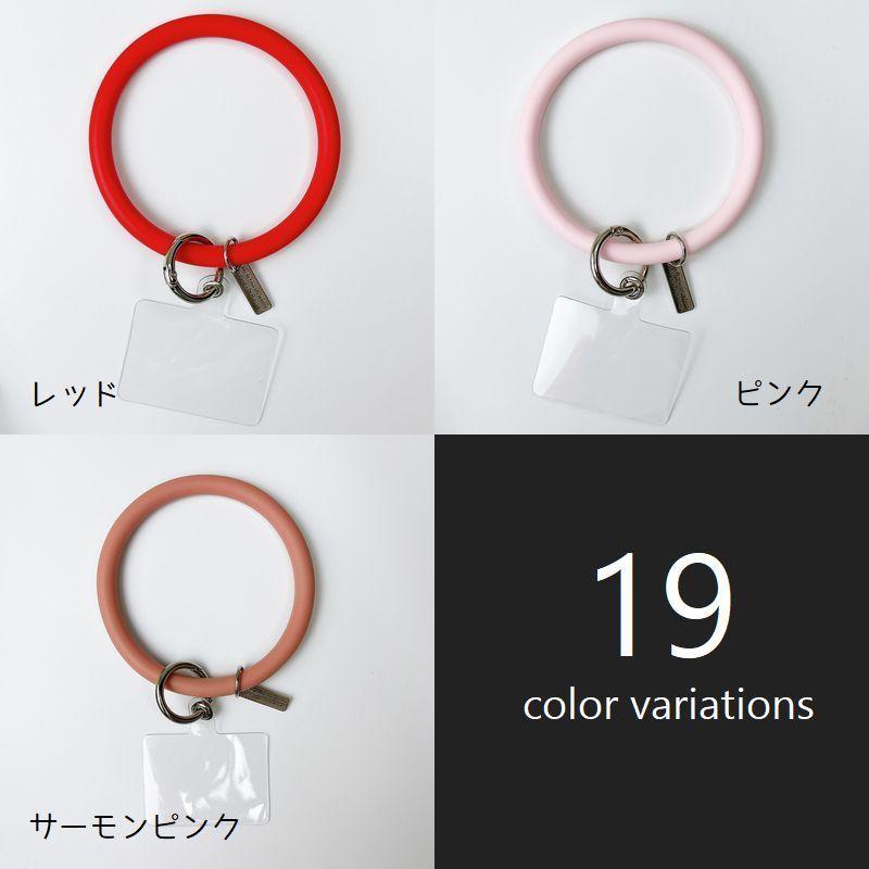 キーホルダー ストラップ レット　ストラップ チャーム ブレスレット スマホ リングストラップ シリコンブレスレット スマホホルダー