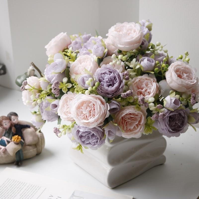 フェイクフラワー 造花 アーティフィシャルフラワー バラ 薔薇 牡丹
