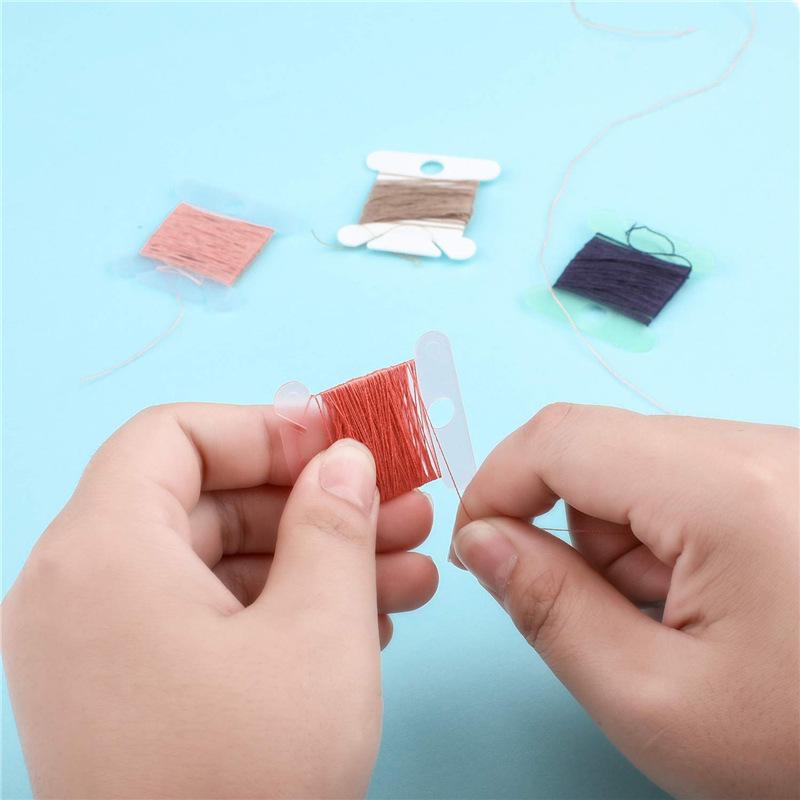 糸巻き台紙 20枚セット 糸巻き板 プラスチック製 巻き取り 手芸 裁縫