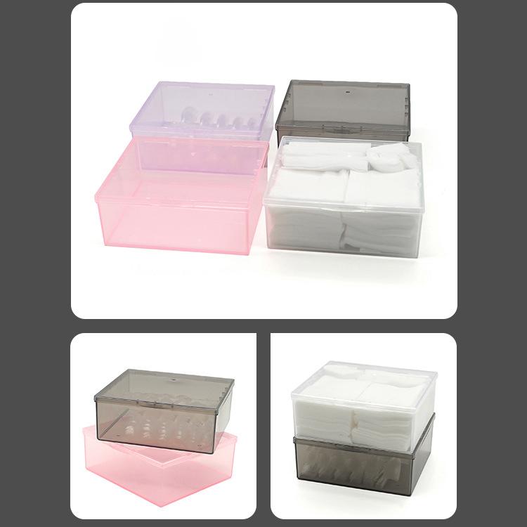 plusnao 小物入れ 収納ケース ボックス 蓋付き 防塵 半透明