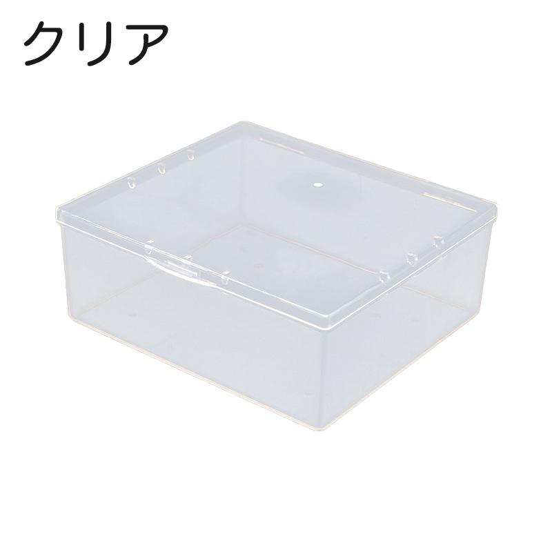 plusnao 小物入れ 収納ケース ボックス 蓋付き 防塵 半透明