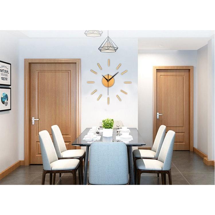 plusnao（プラスナオ） 壁掛け時計 ウォールクロック 電池式 貼り付け