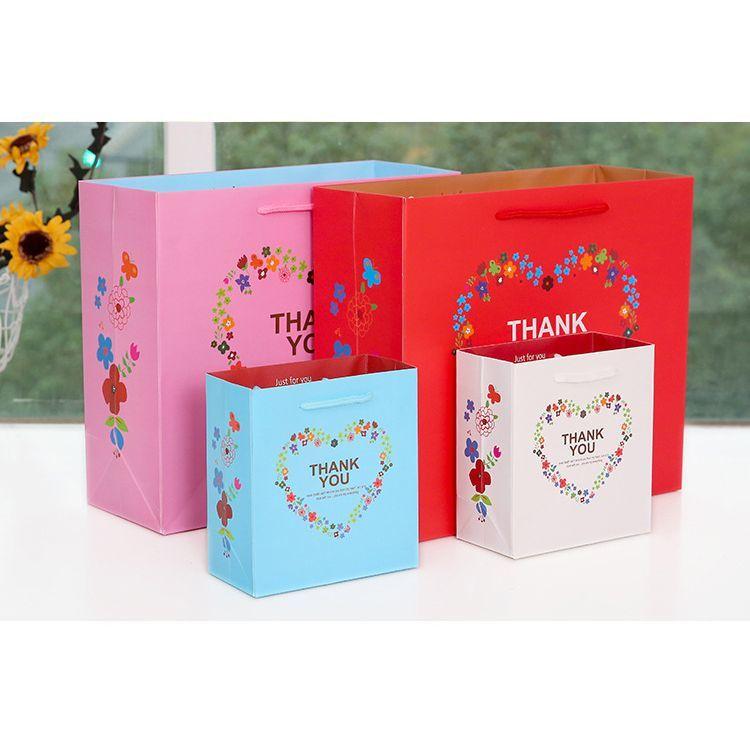 plusnao ギフトバッグ 5枚セット 紙袋 ラッピングバッグ