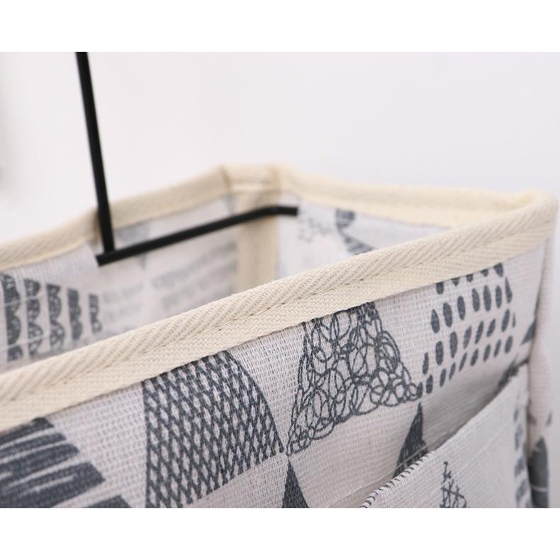 plusnao ベッドサイドポケット 収納ポケット 小物入れ 吊り下げラック