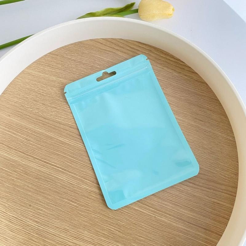 チャック付きポリ袋 同色25枚セット 吊り穴付き 小分け袋 ラッピング