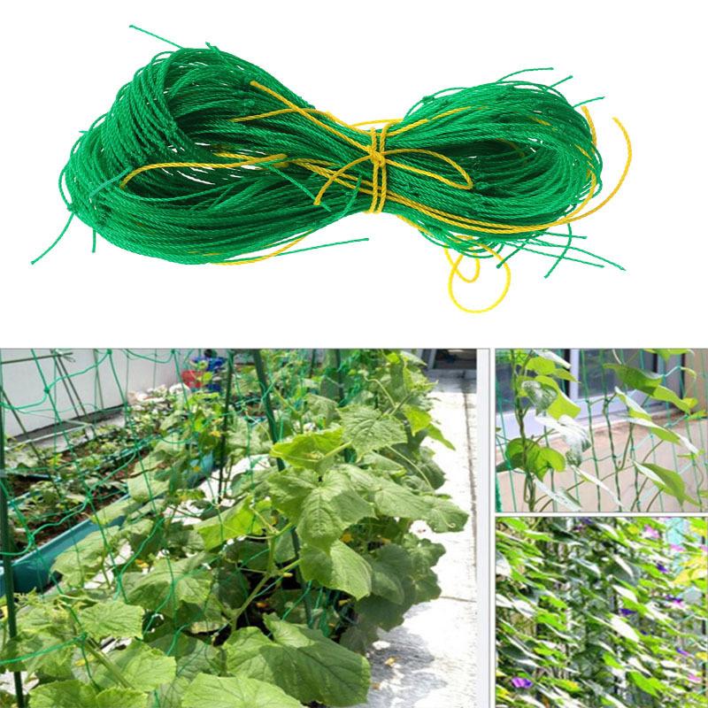 園芸ネット つる栽培ネット 幅0.9m 長さ1.8m 10cm角目 野菜誘引 つる性