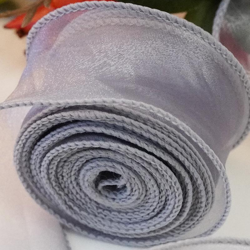 リボン ラッピング レース 裁縫材料 日用品雑貨 オーガンジー DIY かわいい おしゃれ 花束 蝶結び 包装用 ハンドメイド クラフト ギフト プレ | plusnao | 24