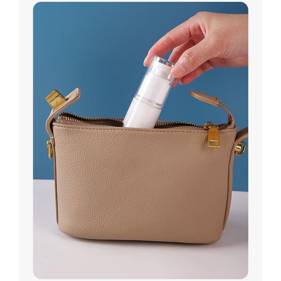 アトマイザー スプレーボトル 乳液ボトル 真空 詰め替え容器 蓋付き