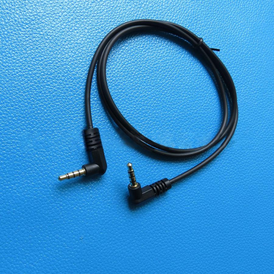 ステレオミニケーブル ミニプラグ 3.5mm オス-オス 1m L型 ステレオ