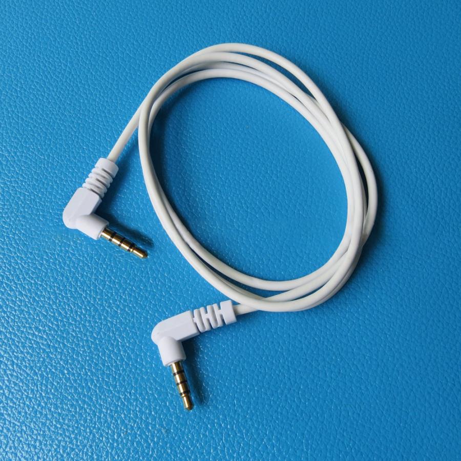 ステレオミニケーブル ミニプラグ 3.5mm オス-オス 1m L型 ステレオ
