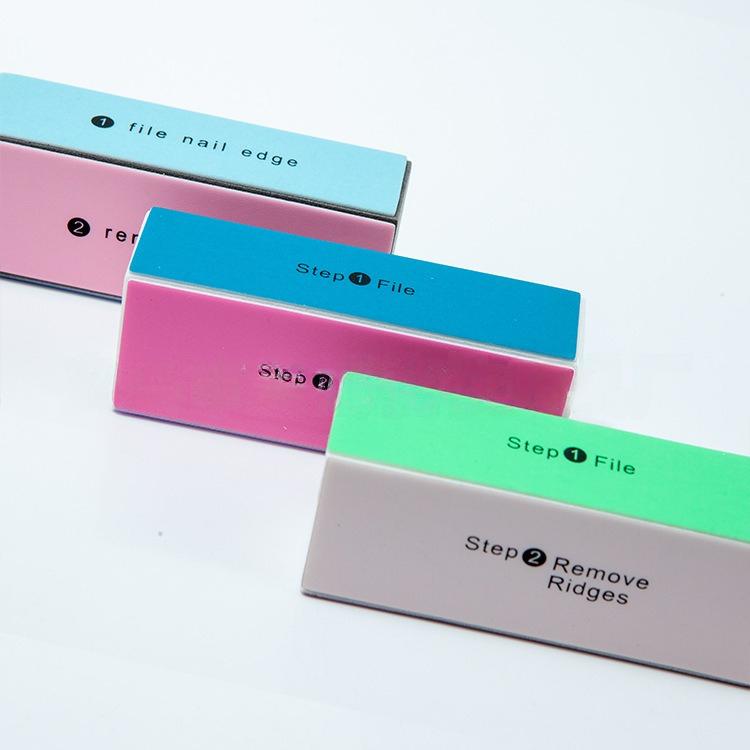 爪やすり 爪磨き スポンジ 4面ブロックバッファー ネイルファイル