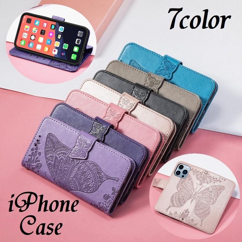 Iphoneケース レディース用 スマホケース Iphoneカバー 女性 折りたたみ式 収納ポケット カード入れ お札入れ 蝶 マグネット レトロ調 Zak プラスナオyahoo 店 通販 Yahoo ショッピング