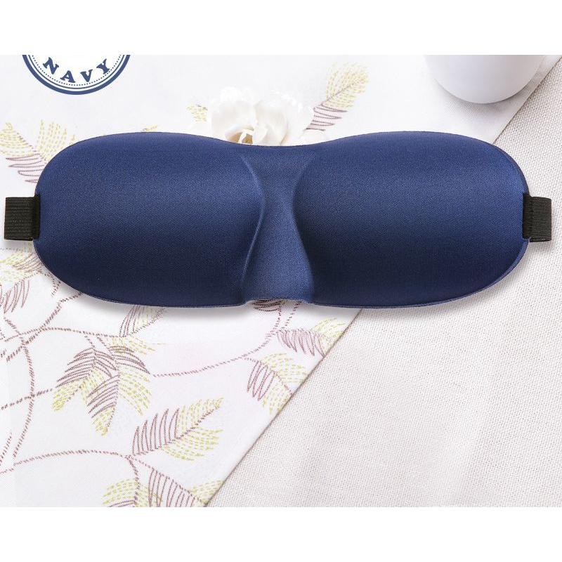 plusnao 3D設計 立体型アイマスク 鼻あり スリムデザイン 軽量