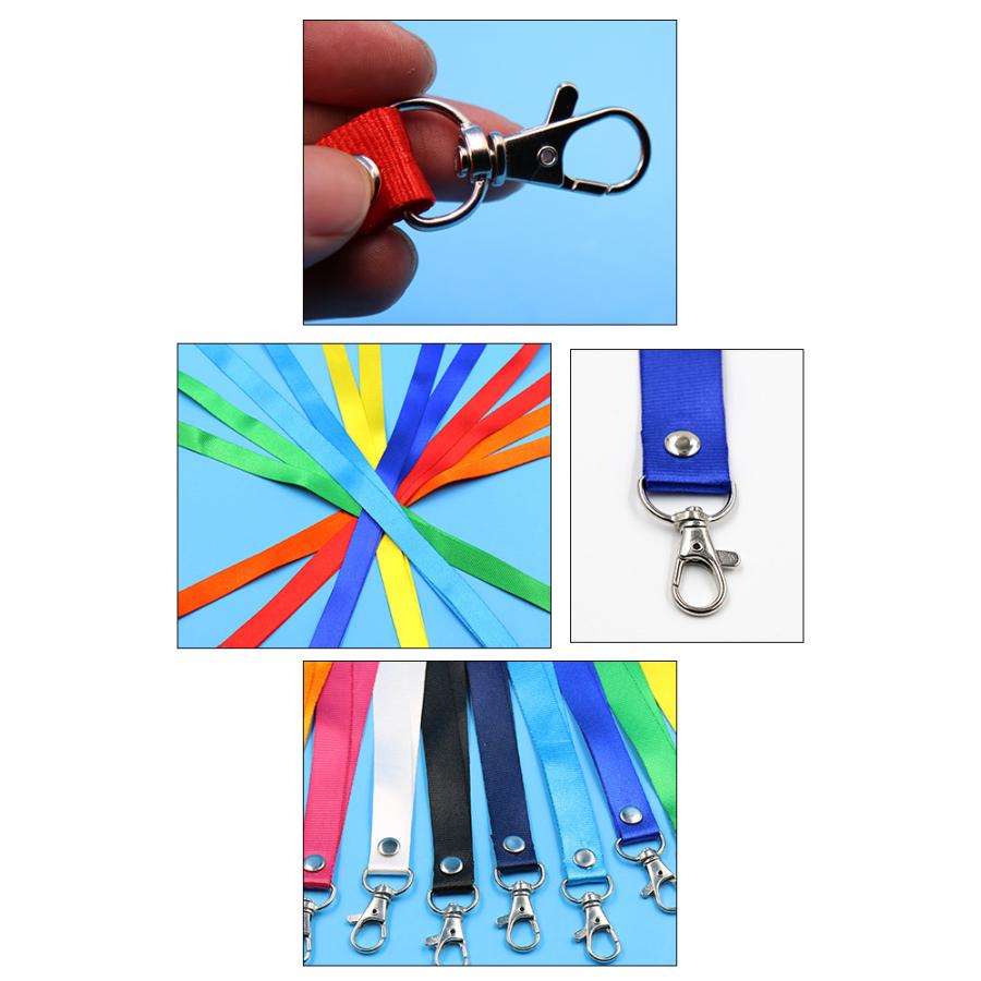 plusnao ネックストラップ ナスカン付き 首掛け 紐 ロープ 社員