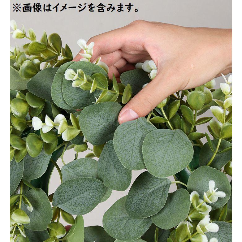 リース フェイク 人工 ユーカリ ガーランド 造花 クリスマスリース